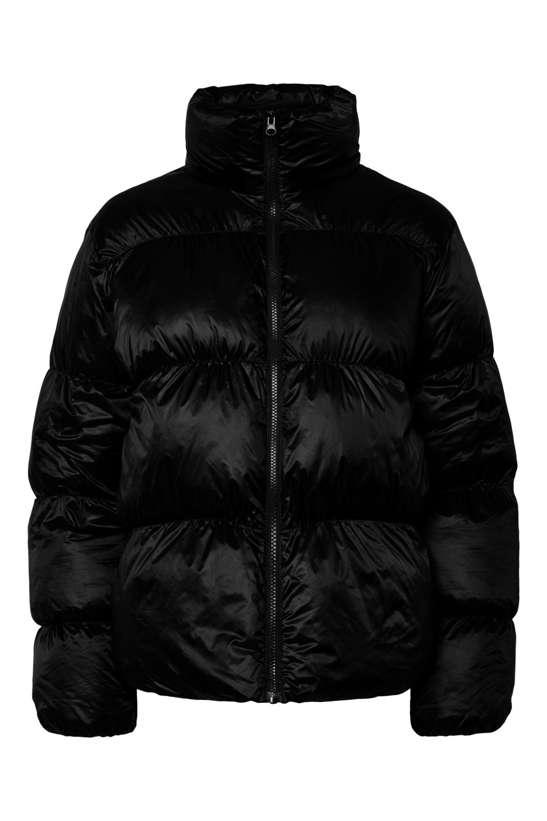 Pieces - Pcmilla Shiny Puffer Jacket - 4942996 Black