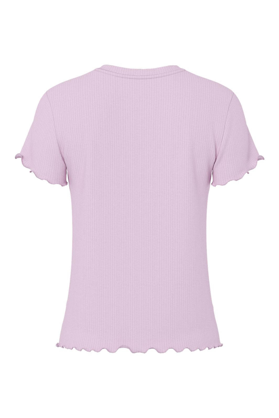 Pieces - Pcnicca Ss O-Neck Top - 4902436 Winsome Orchid