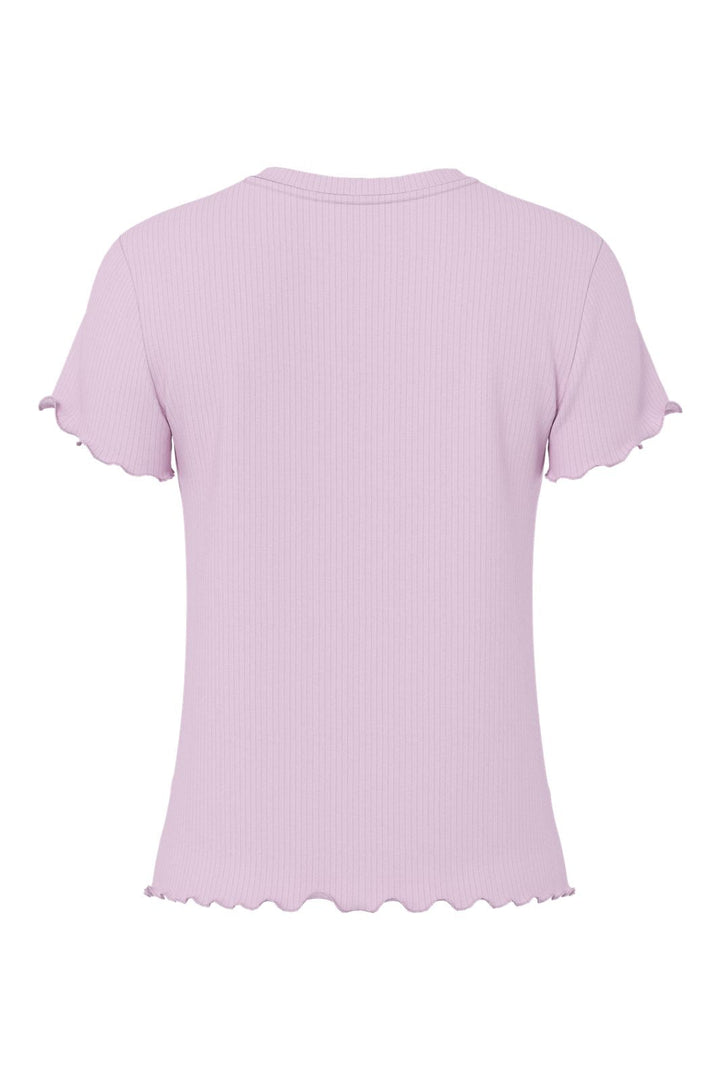 Pieces - Pcnicca Ss O-Neck Top - 4902436 Winsome Orchid