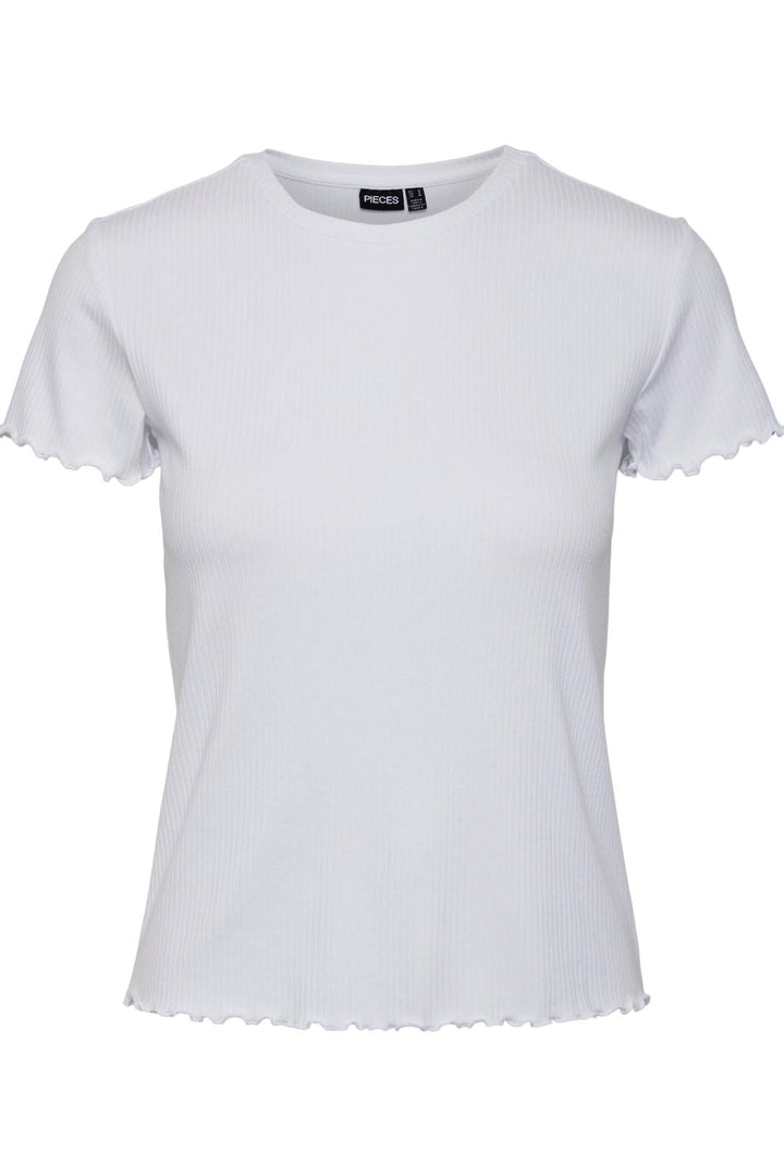 Pieces - Pcnicca Ss O-Neck Top - Bright White