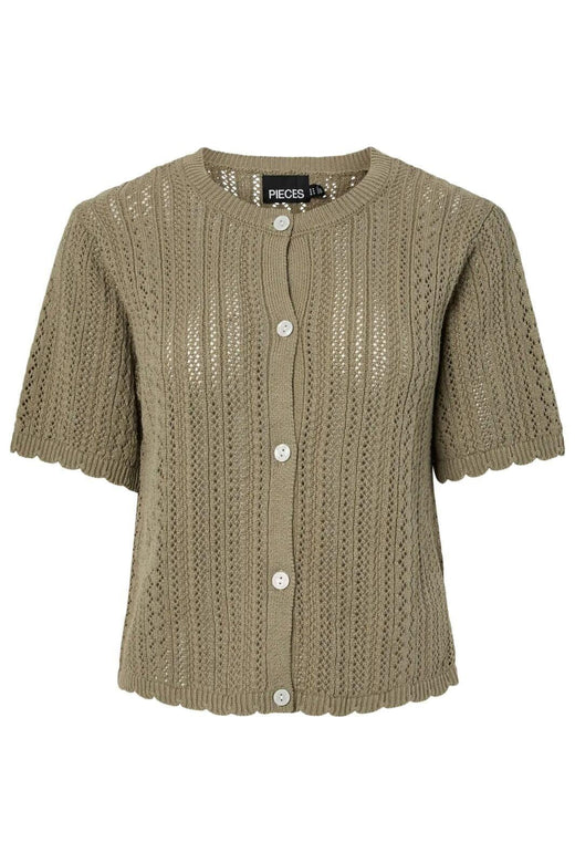 Pieces - Pcnuka Ss O-Neck Knit Cardigan - 4897929 Overland Trek Cardigans 