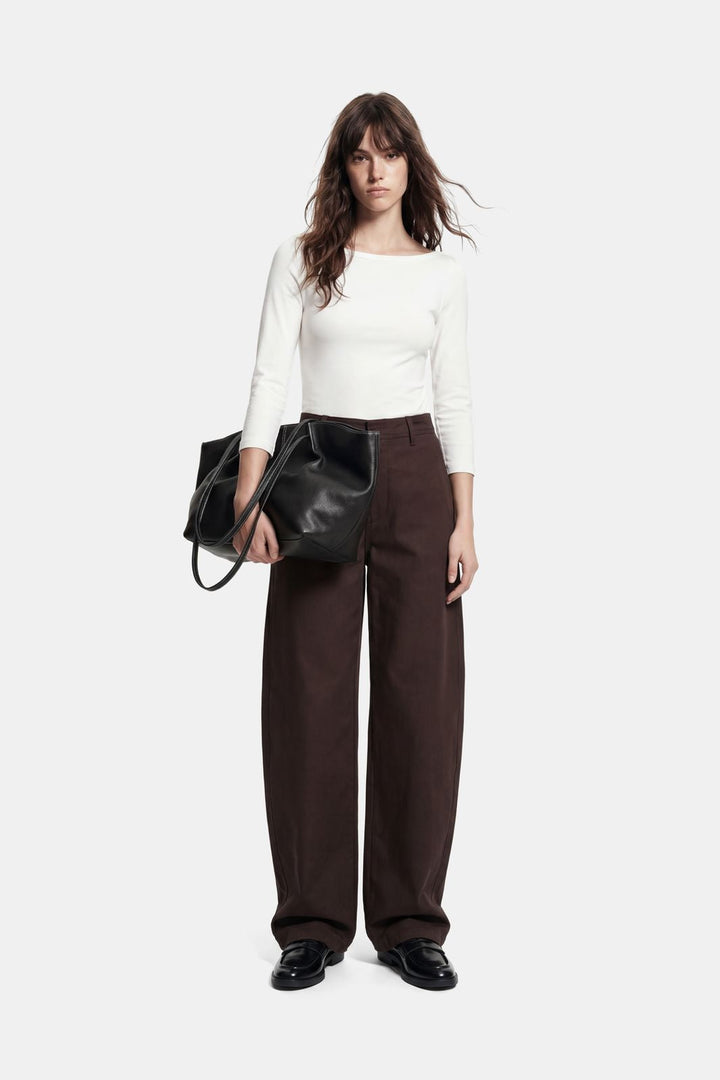 Pieces - Pcphoebe 3/4 Boatneck Top - 5083332 Cloud Dancer