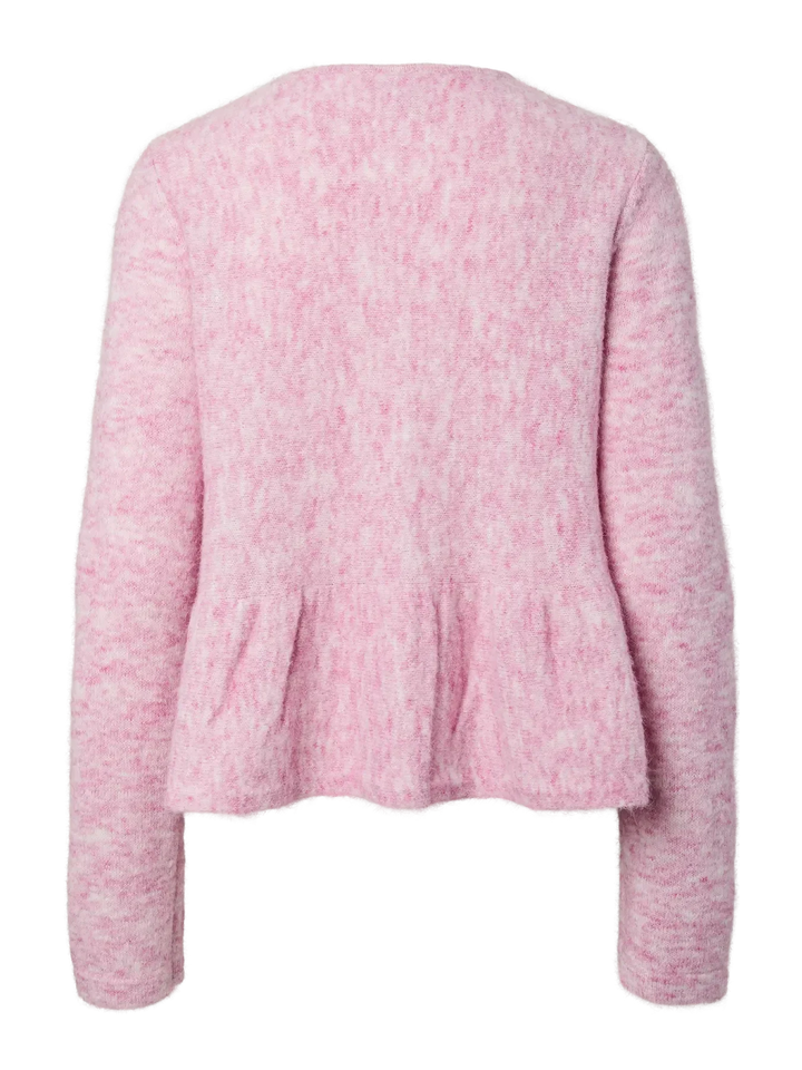 Pieces - Pcpinge Ls O-Neck Knit Cardigan - 5072103 Roseate Spoonbill Cardigans 