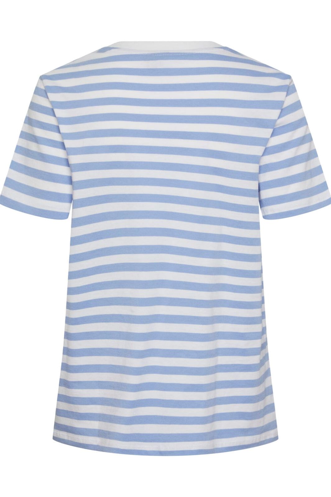 Pieces - Pcria Ss Tee Stripes - 4400582 Hydrangea Bright White
