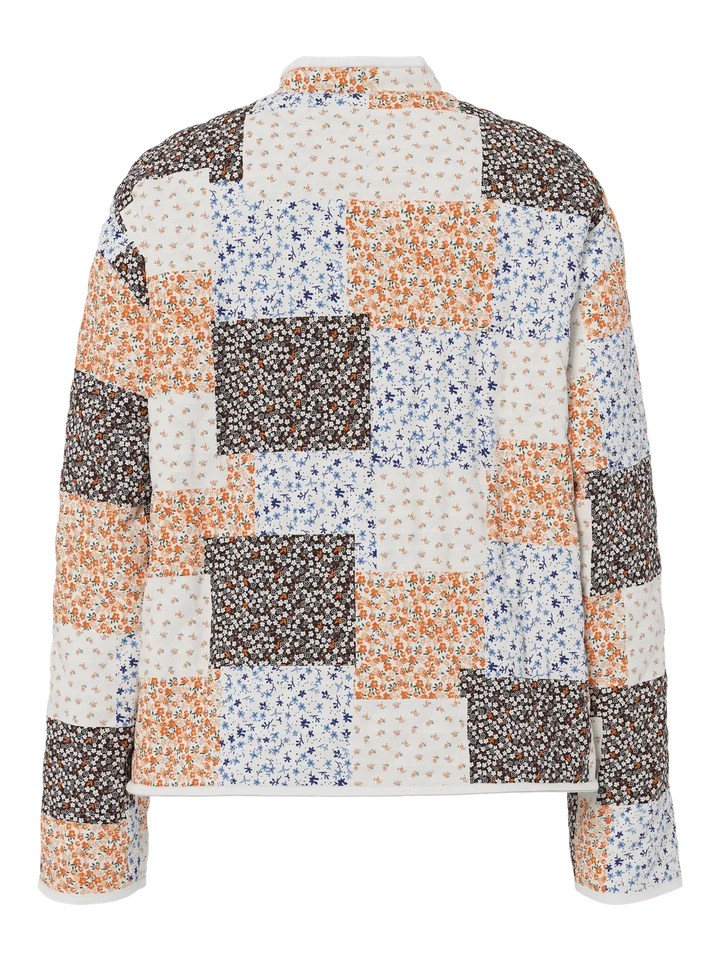 Pieces - Pcrikke Quilted Jacket - 4928324 Cloud Dancer Patchwork Jakker 