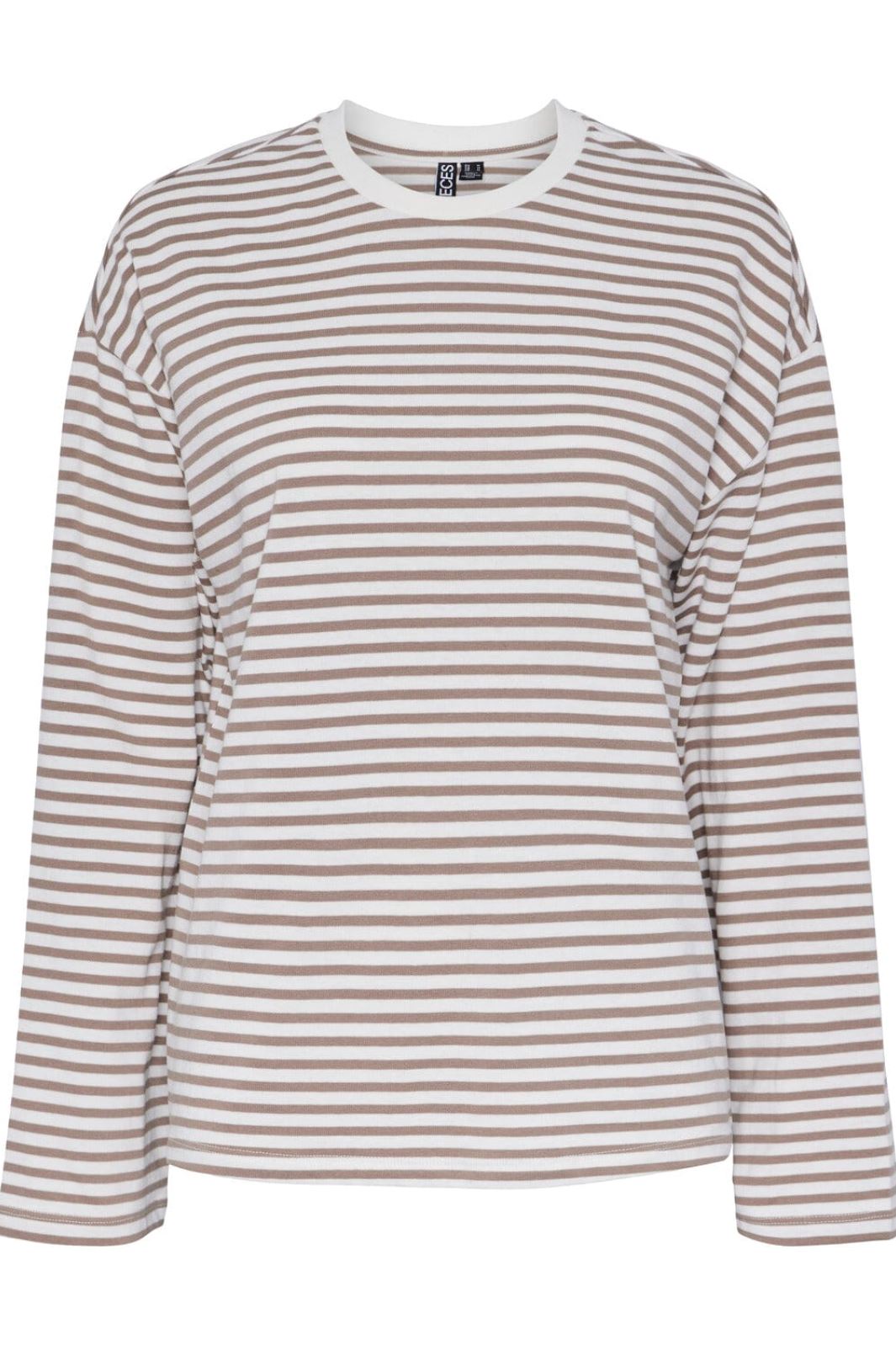 Pieces - Pcsadie Ls Top - 4402429 Cloud Dancer Fossil