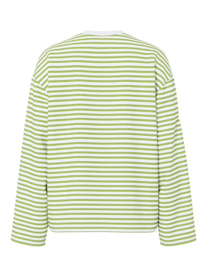 Pieces - Pcsadie Ls Top - 5090907 Bright White Herbal Garden T-shirts 