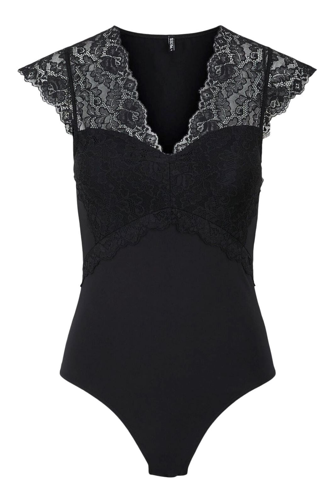 Pieces - Pctatianna Ss Bodystocking - 3620517 Black