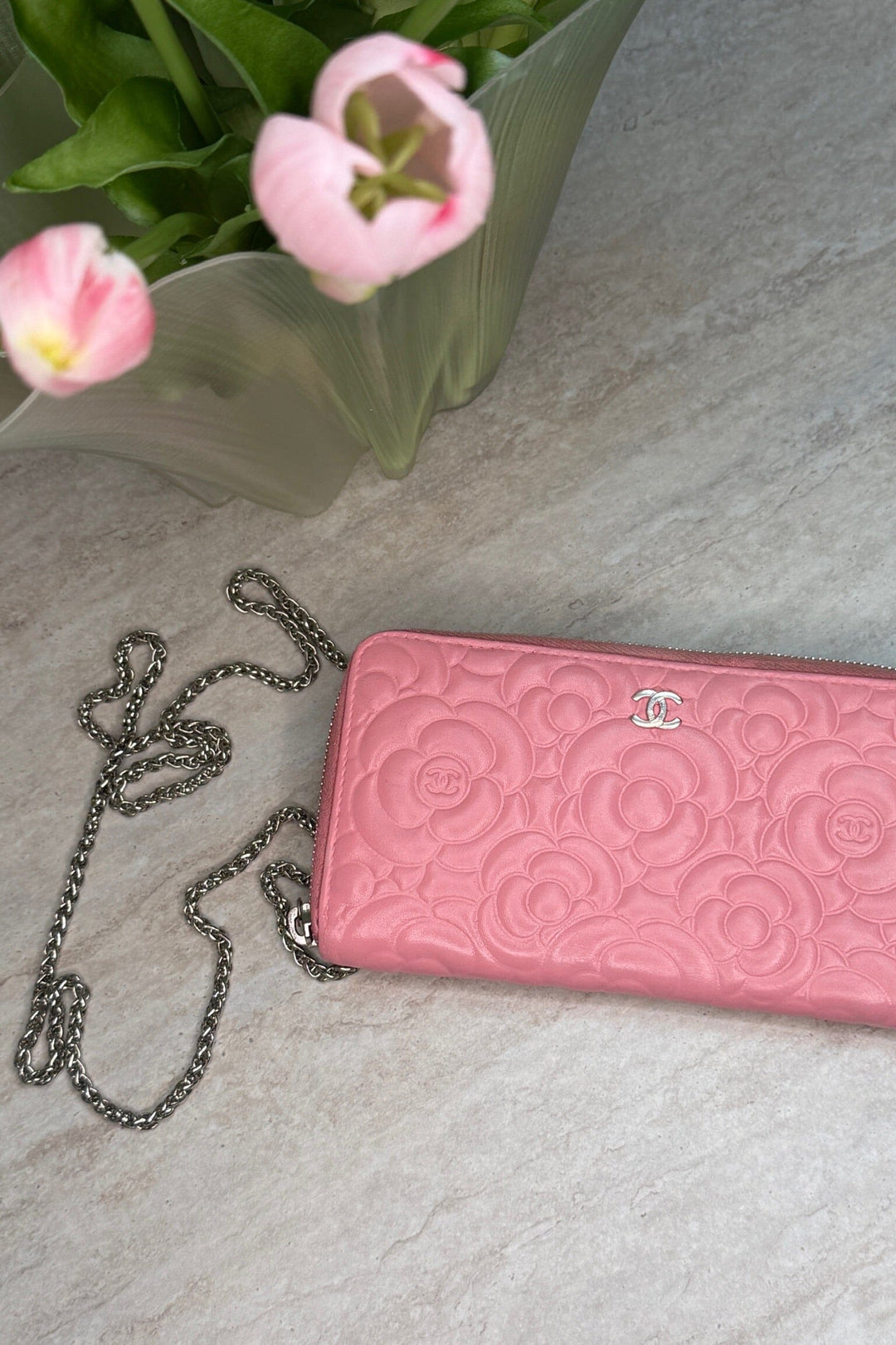 Preloved Vintageline x Molly&My - Chanel Camellia - Pink Tasker 