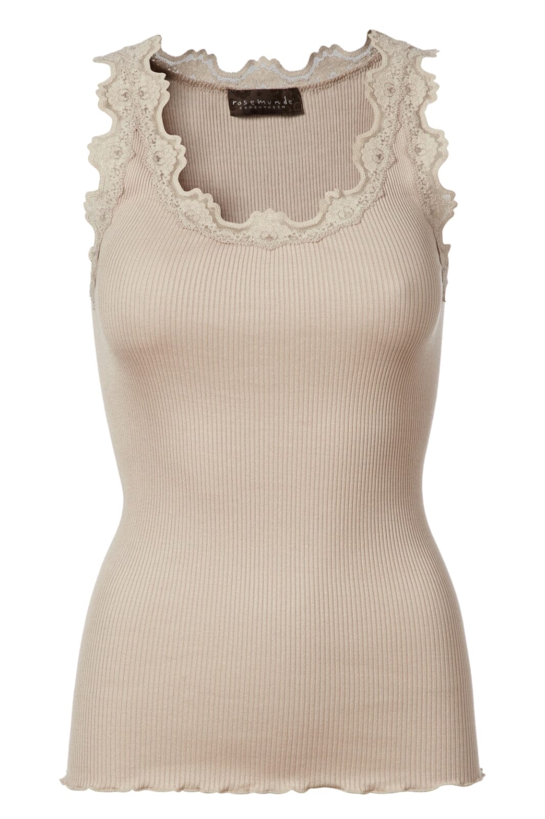 Rosemunde - Silk Top W/Lace - 826 Cacao