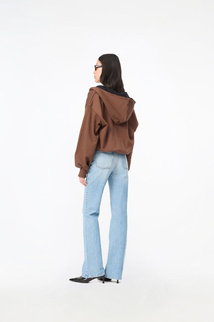 Rotate - Zip Sweat Hoodie 116896559 - 559 Chestnut Sweatshirts 