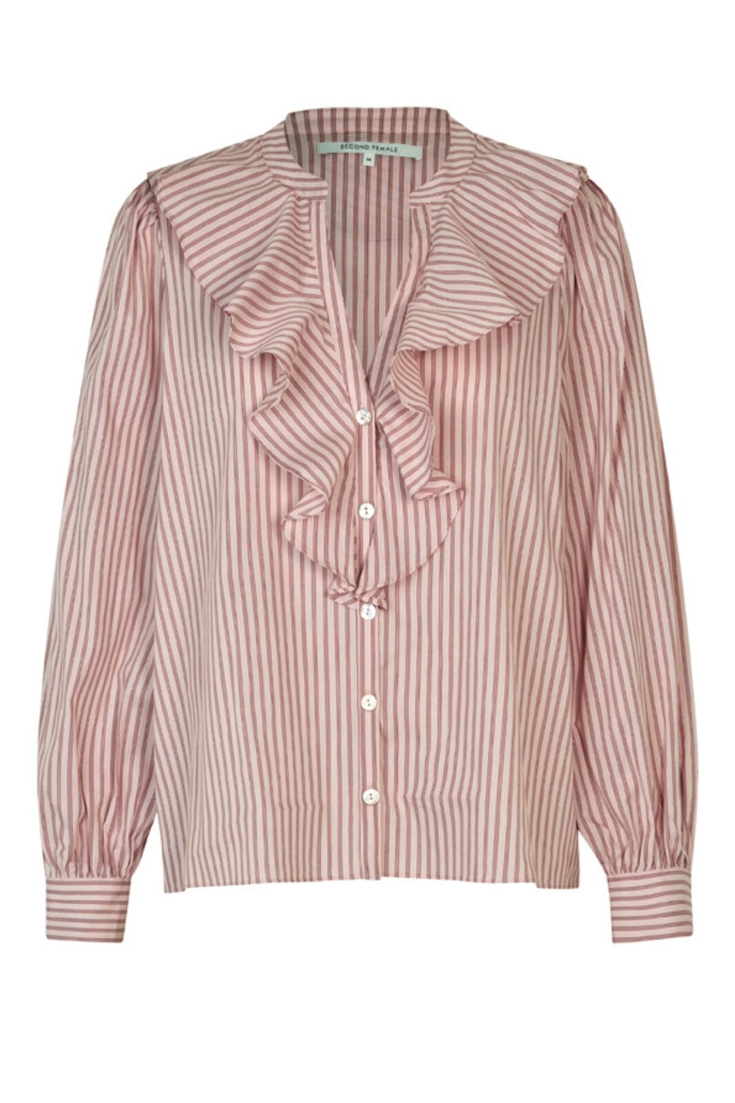 Second Female - Becka Frill Shirt  60094 - 9408 Sepia Rose