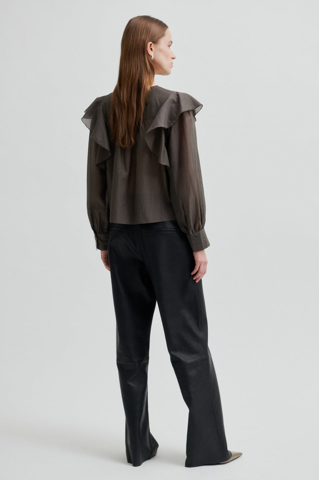 Second Female - Dream Ruffle Blouse 60192 - 4071 Wren Bluser 