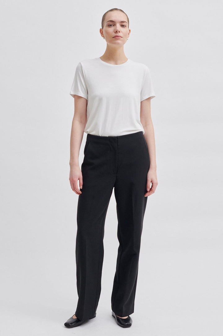 Second Female - Evie Classic Trousers 54385 - 8001 Black Bukser 
