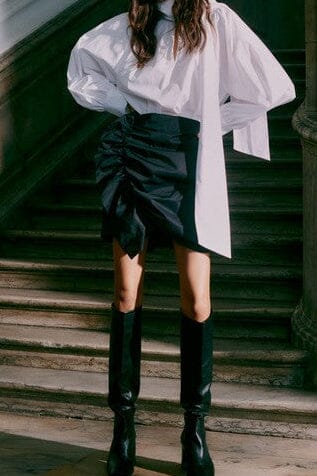 Second Female - Flary Ruffle Skirt 60190 - 8001 Black Nederdele 