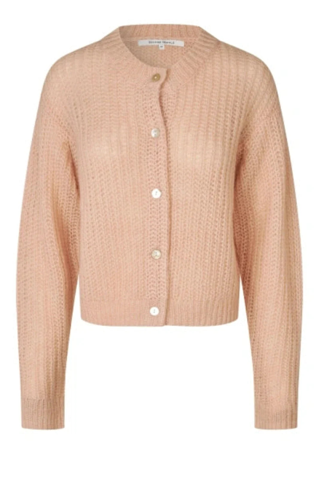 Second Female - Glora LS Knit Cardigan 61298 - 3077 Cream Tan Cardigans 