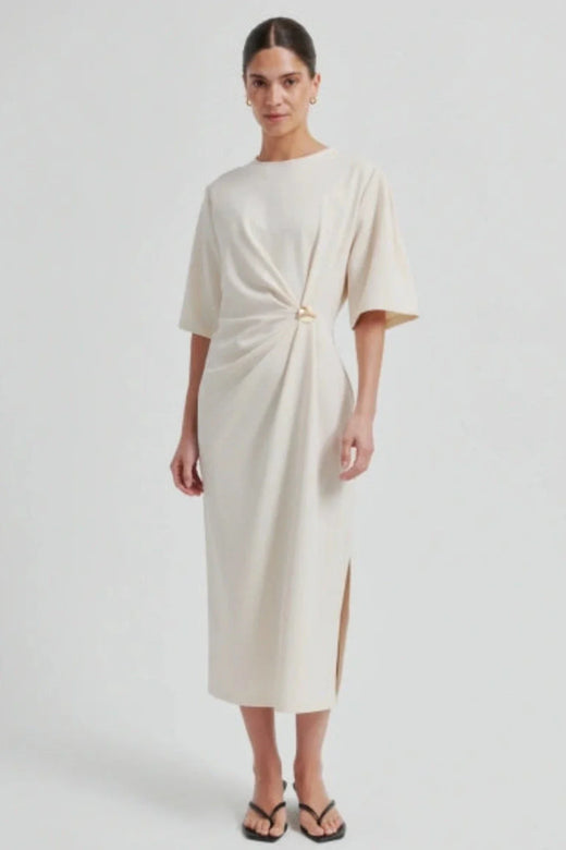 Second Female - Liana Dress 60498 - 0512 Soft Beige Kjoler 