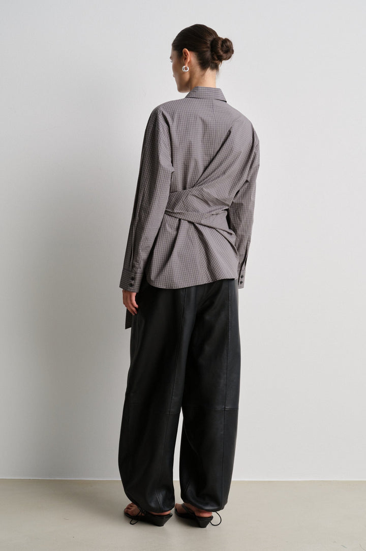 Second Female - Sorin Tie Shirt 61933 - 4065 Asphalt 