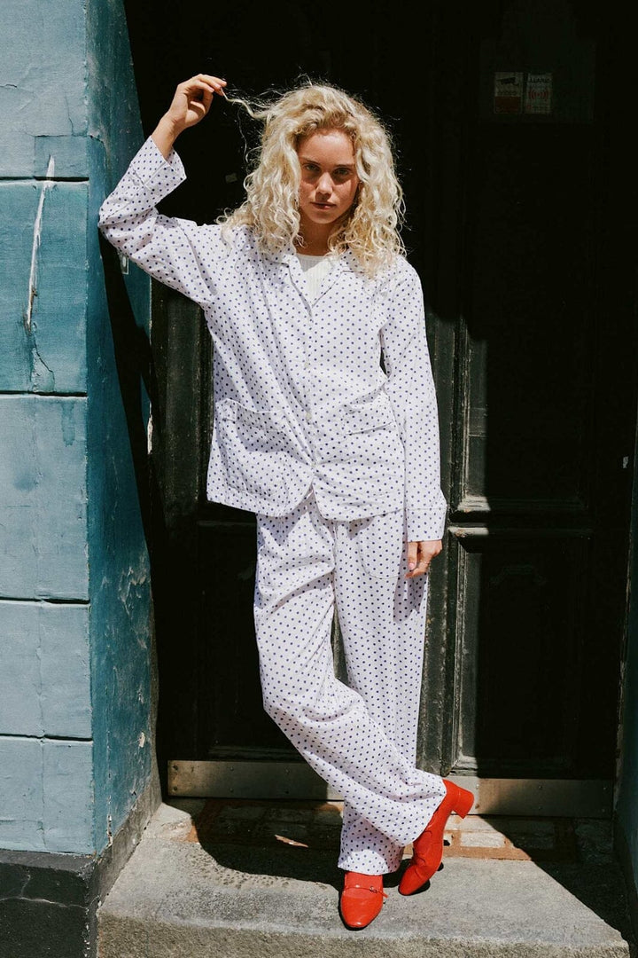 Sissel Edelbo - Nuit Pyjamas Set SE 1703 - Navy Dot
