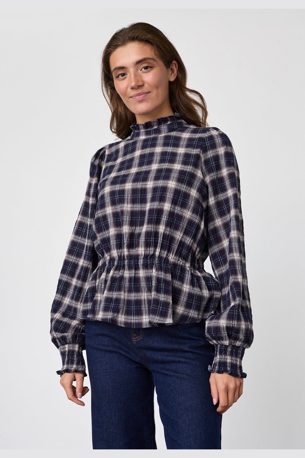 Sisters Point - Ecava-Top 20503 - 842 - Navy Check