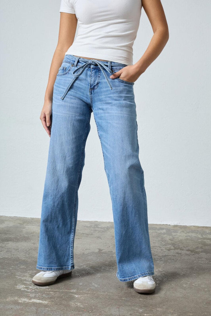 Sisters Point - Onea-Belt.Je8 19249 - 920 - Mid Blue Jeans 