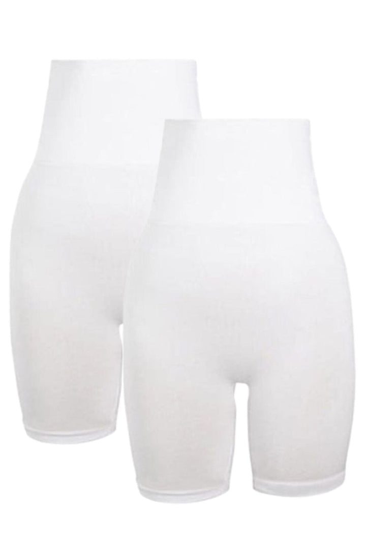 Soft basic - Soffi High shorts 2 pak - white