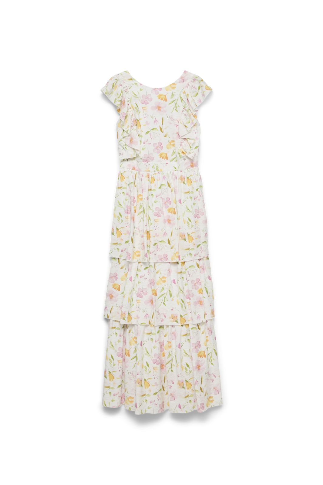 Vero Moda - Vmestella Sl Maxi Dress - 5052682 Bright White Flower Aop