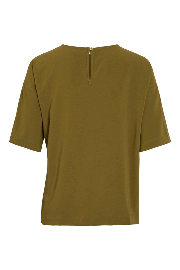 Vila - Vicaroline 2/4 O-Neck Top - 5036888 Fir Green