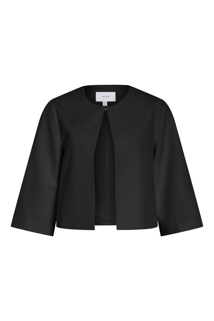 Vila - Vigery O-Neck 3/4 Bolero/Dc - 5001848 Black Beauty