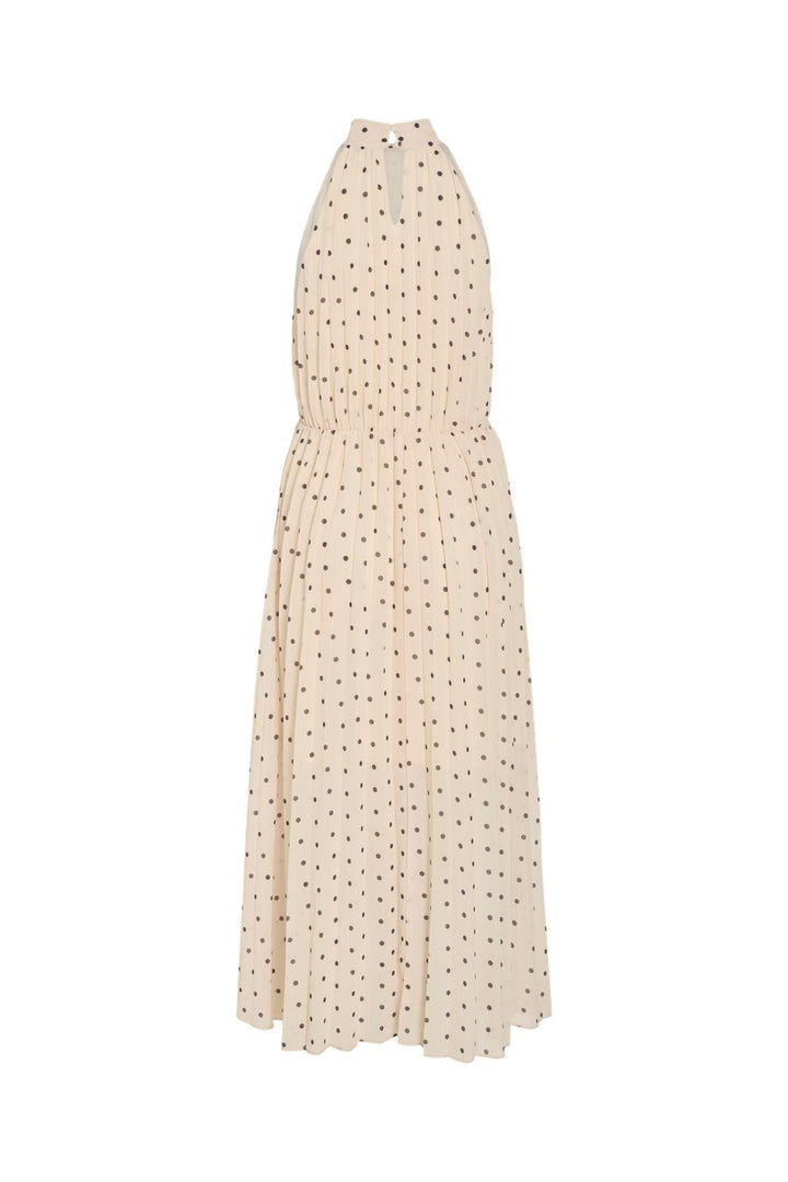 Vila - Vimicada Halterneck Midi Dress/Dc/Ka - 5002072 Birch Black Dots