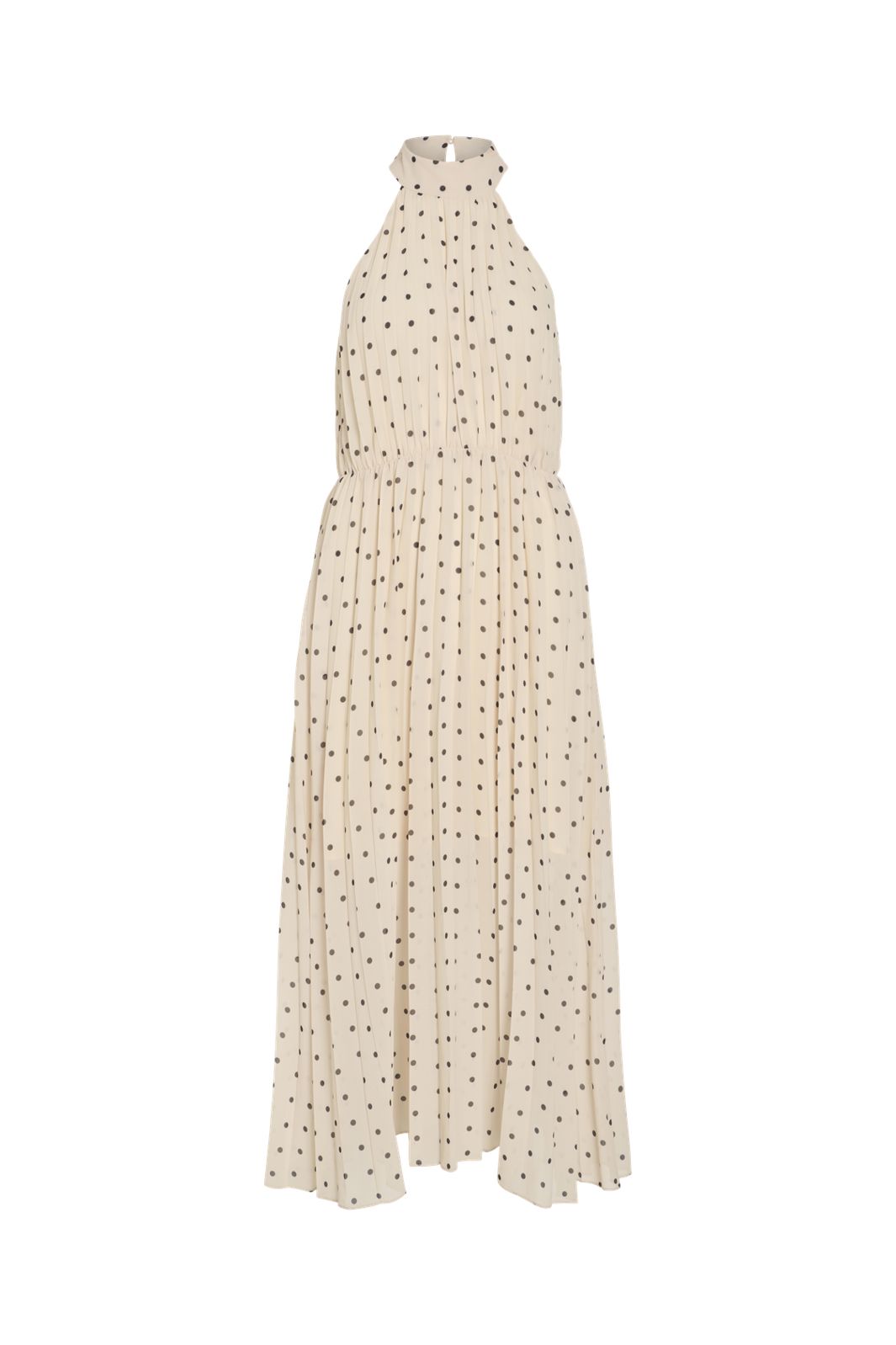 Vila - Vimicada Halterneck Midi Dress/Dc/Ka - 5002072 Birch Black Dots