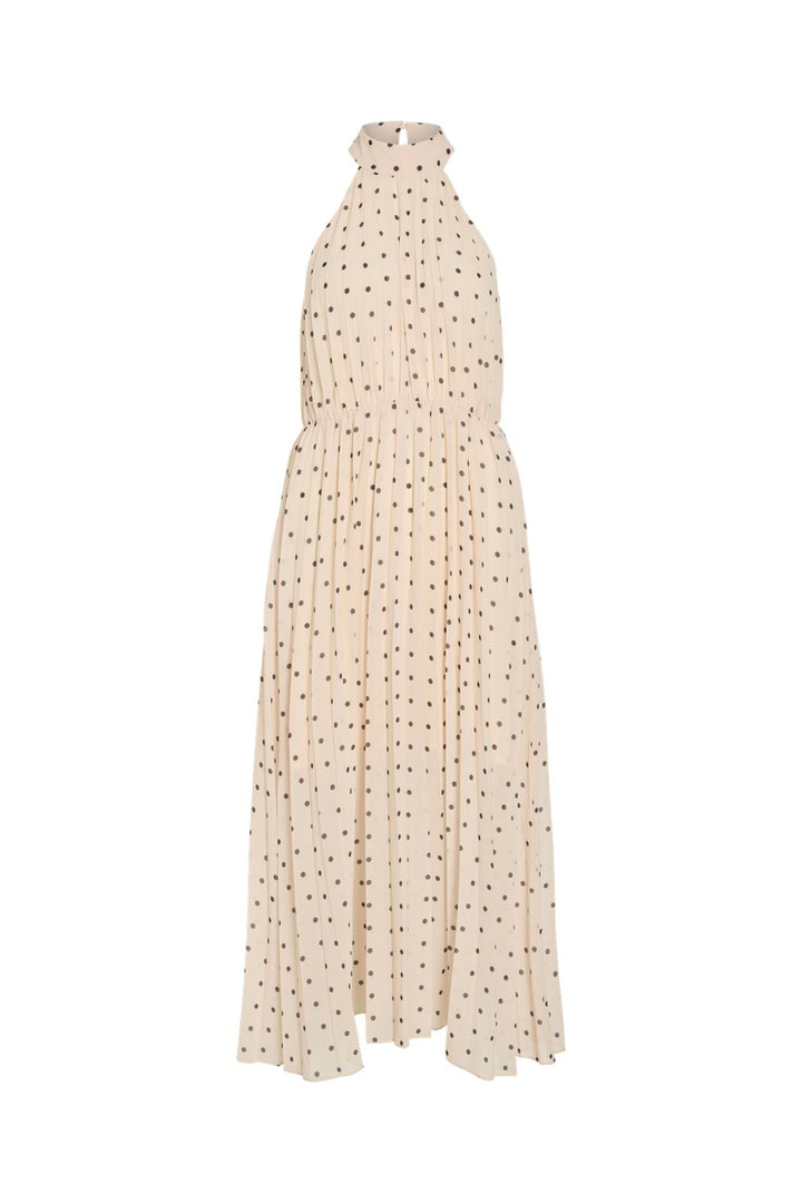 Vila - Vimicada Halterneck Midi Dress/Dc/Ka - 5002072 Birch Black Dots