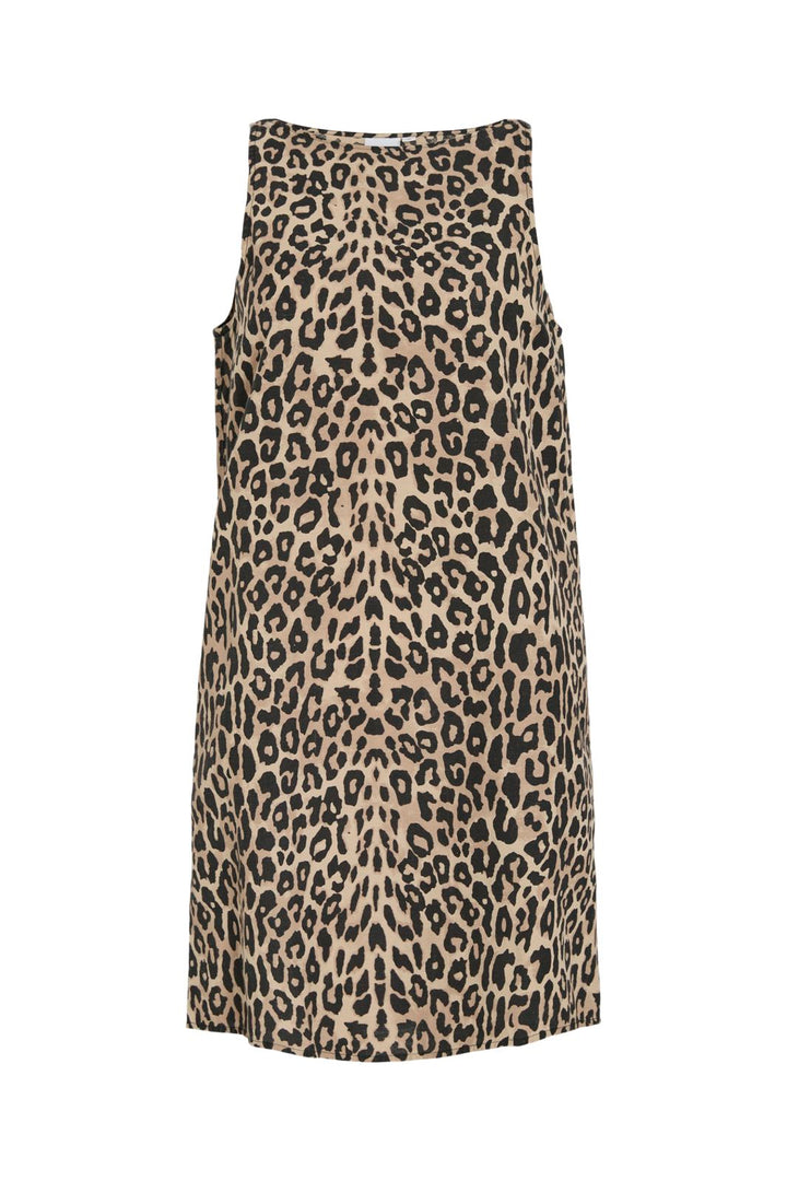 Vila - Viprisilla Pri S/L Boatneck Dress/Vol/2 - 4965938 Birch Leo