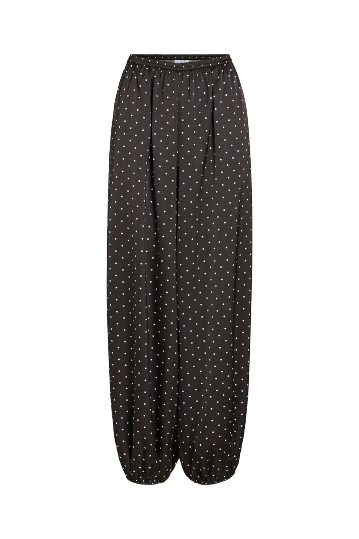Vila - Visia Dot Balloon Pant - 5165184 Black White Dots