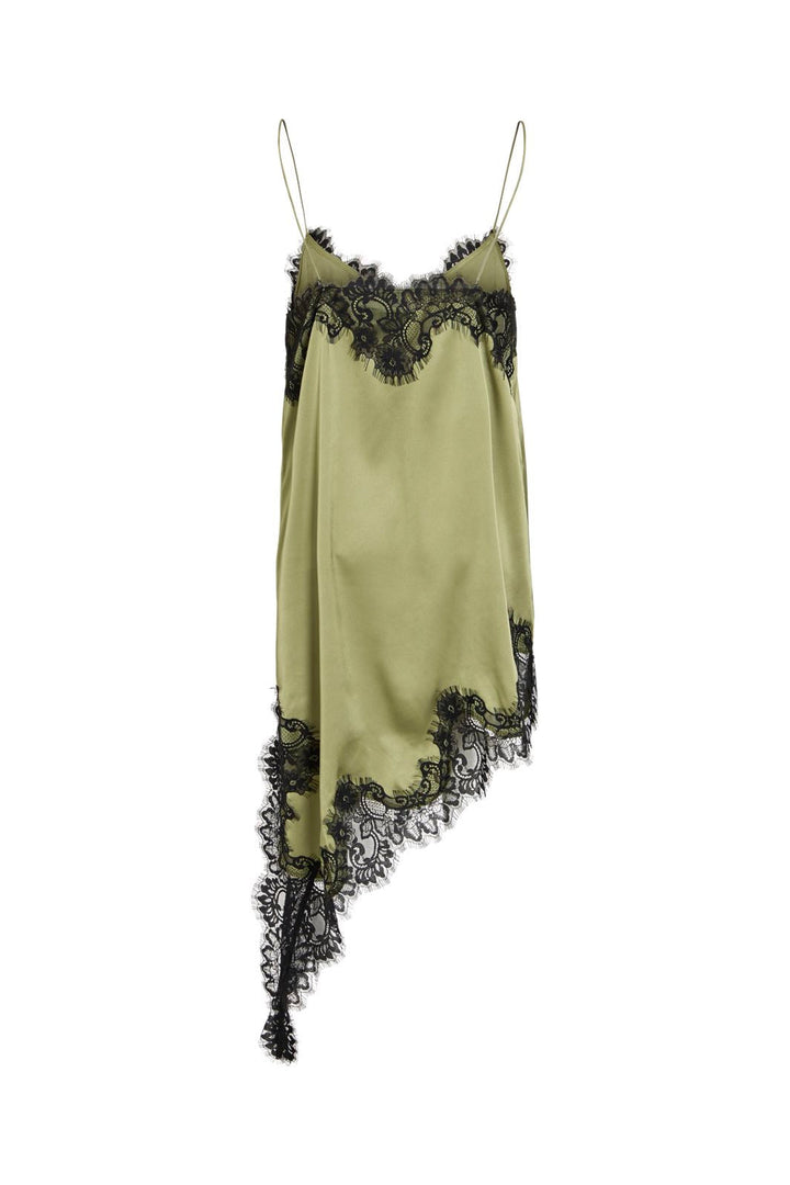 Vila - Vitone S/L Lace Dress - 5164863 Mosstone Black Lace