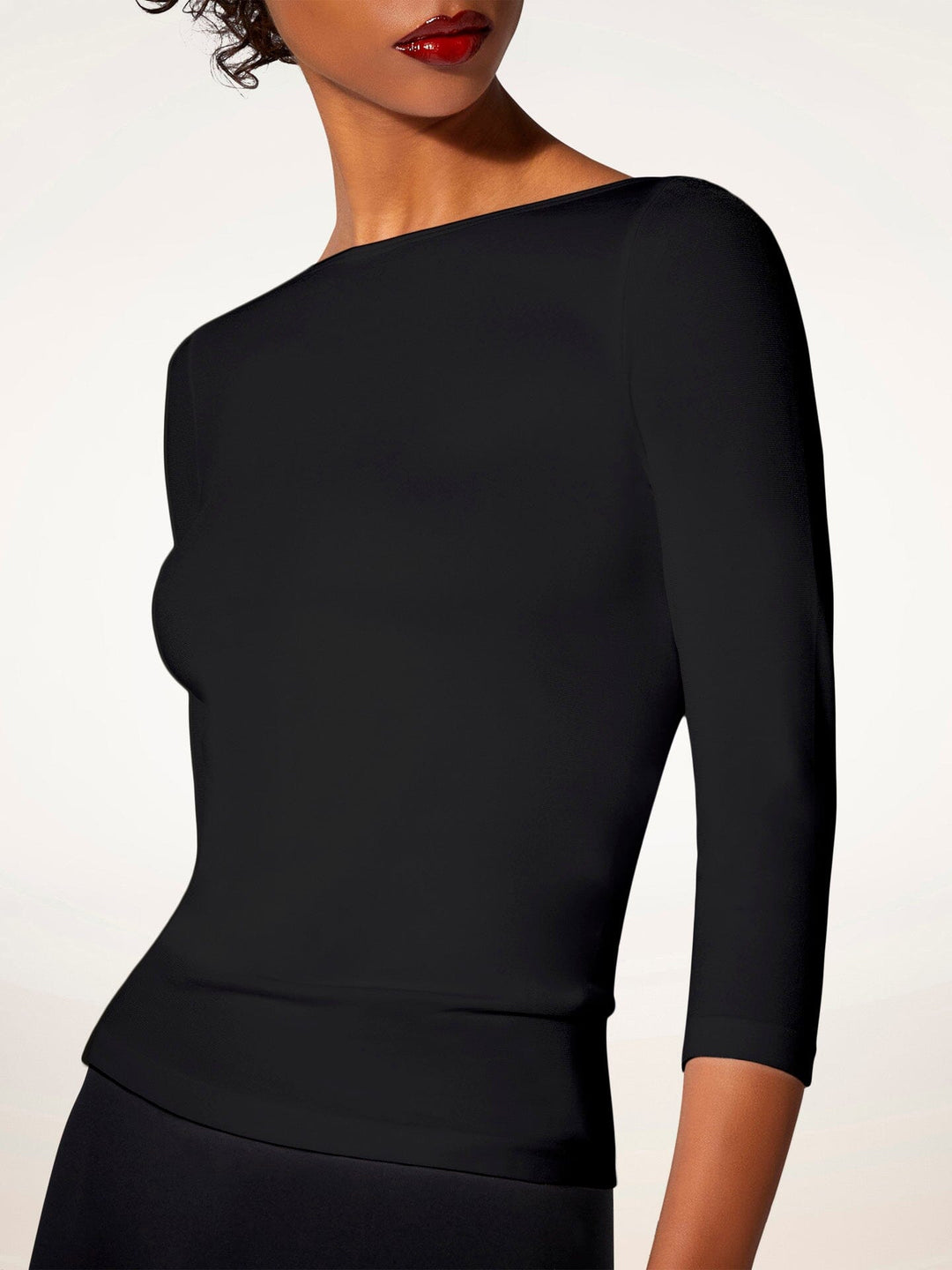 Wolford - Cordoba Top Long Sleeves55040 - 7005 Black Trøjer 