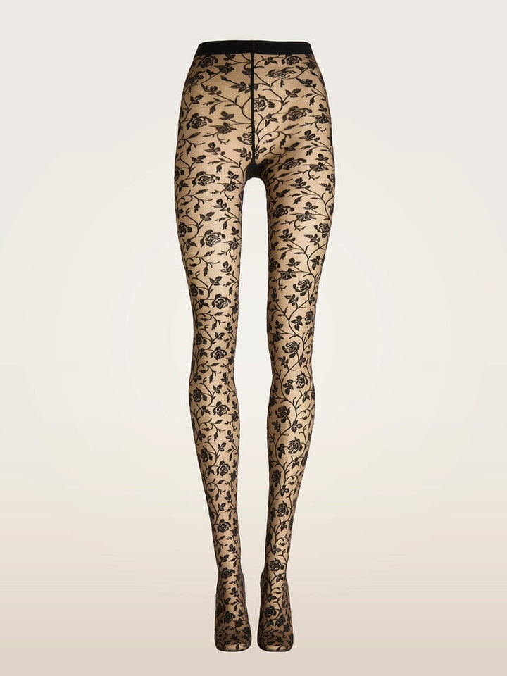 Wolford - Rose Tights17680 - 9952 Umber/black Strømpebukser 