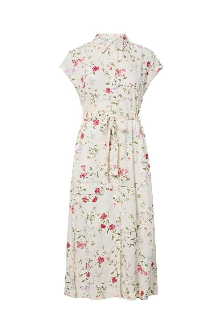 YAS - Yasasina Midi Belt Dress - 4970865 Pristine Botalia
