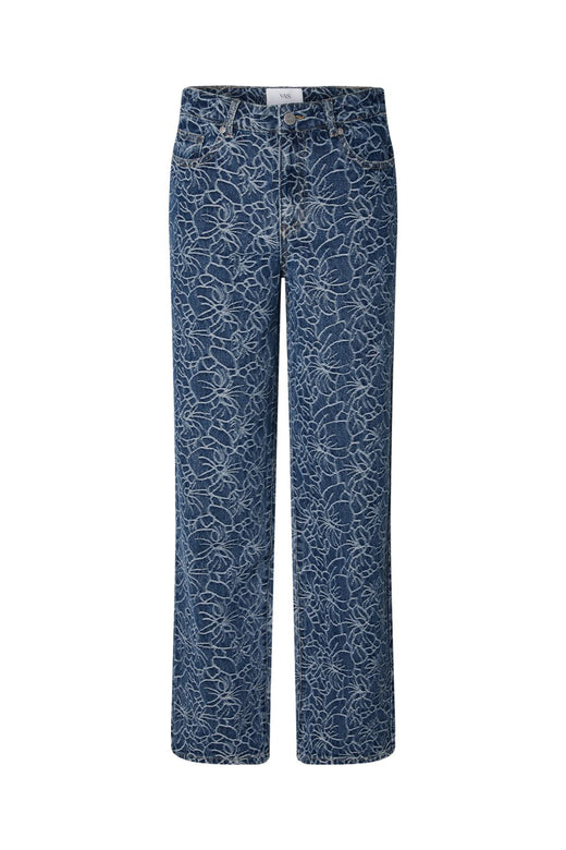 YAS - Yasblomea Straight Jeans - 5164841 Dark Blue Denim Blomea