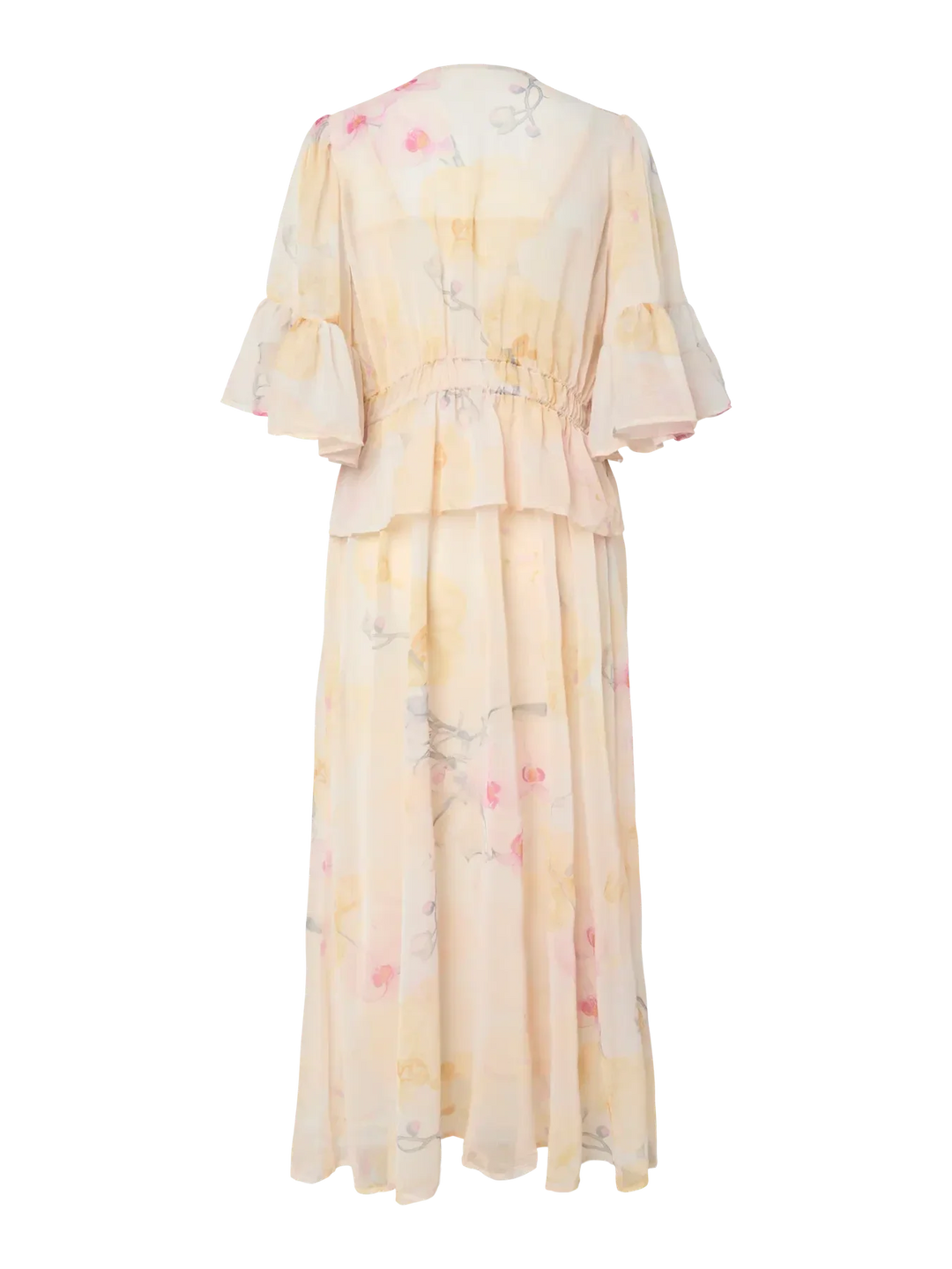 Y.A.S - Yasblomina 2/4 Ankle Dress - 5010329 Afterglow Blomina Aop Kjoler 