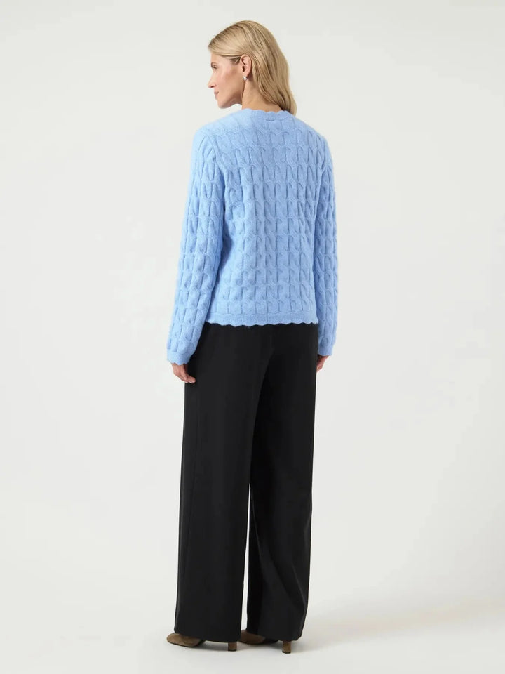 YAS - Yasbubera Ls Knit Cardigan - 4791715 Vista Blue Cardigans 