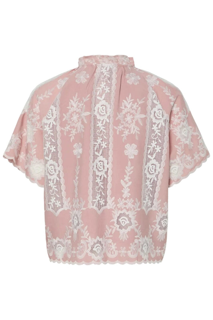 Y.A.S - Yasemina Ss Embroidered Shirt Fest - 4754021 Zephyr
