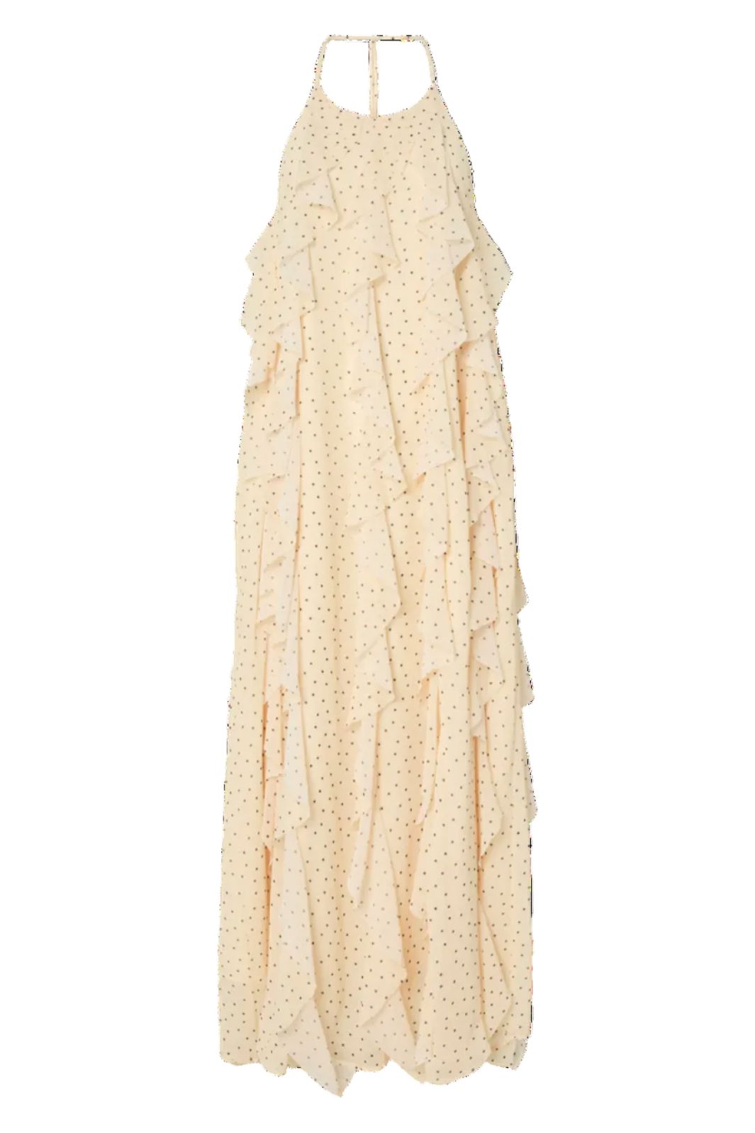 YAS - Yasfinillo Halterneck Long Dress - 5092836 Anise Flower Dots