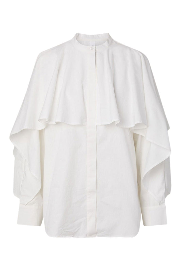 YAS - Yaslau Ls Cape Shirt - 5154671 Star White