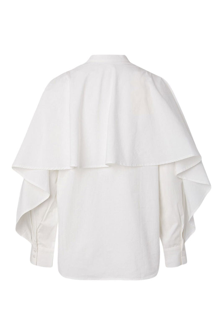 YAS - Yaslau Ls Cape Shirt - 5154671 Star White