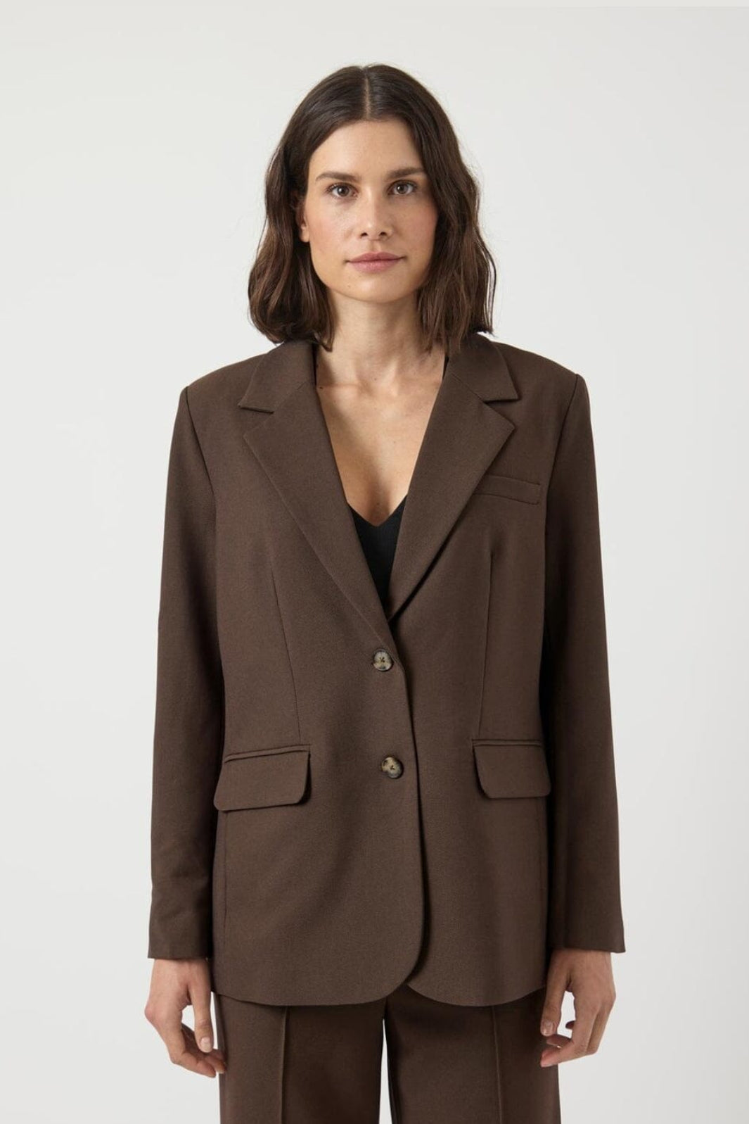 YAS - Yasreemaj Ls Blazer - 4961528 Chocolate Brown