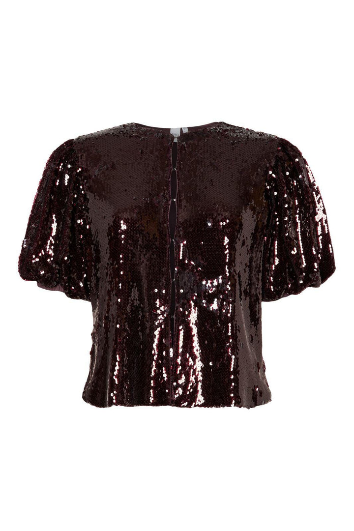 YAS - Yasroyalina 2/4 Sequin Top - 4862794 Port Royale W Sequins Toppe 