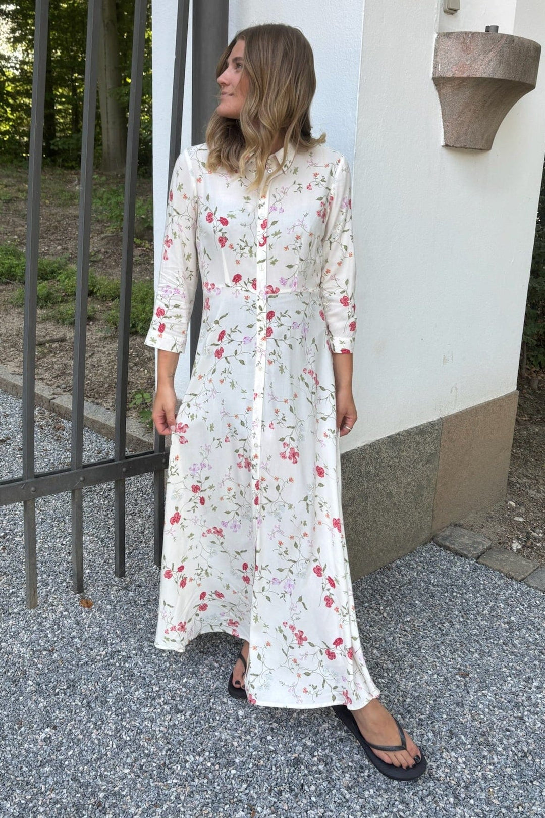 YAS - Yassavanna Long Shirt Dress - 4971139 Pristine Botalia Kjoler 