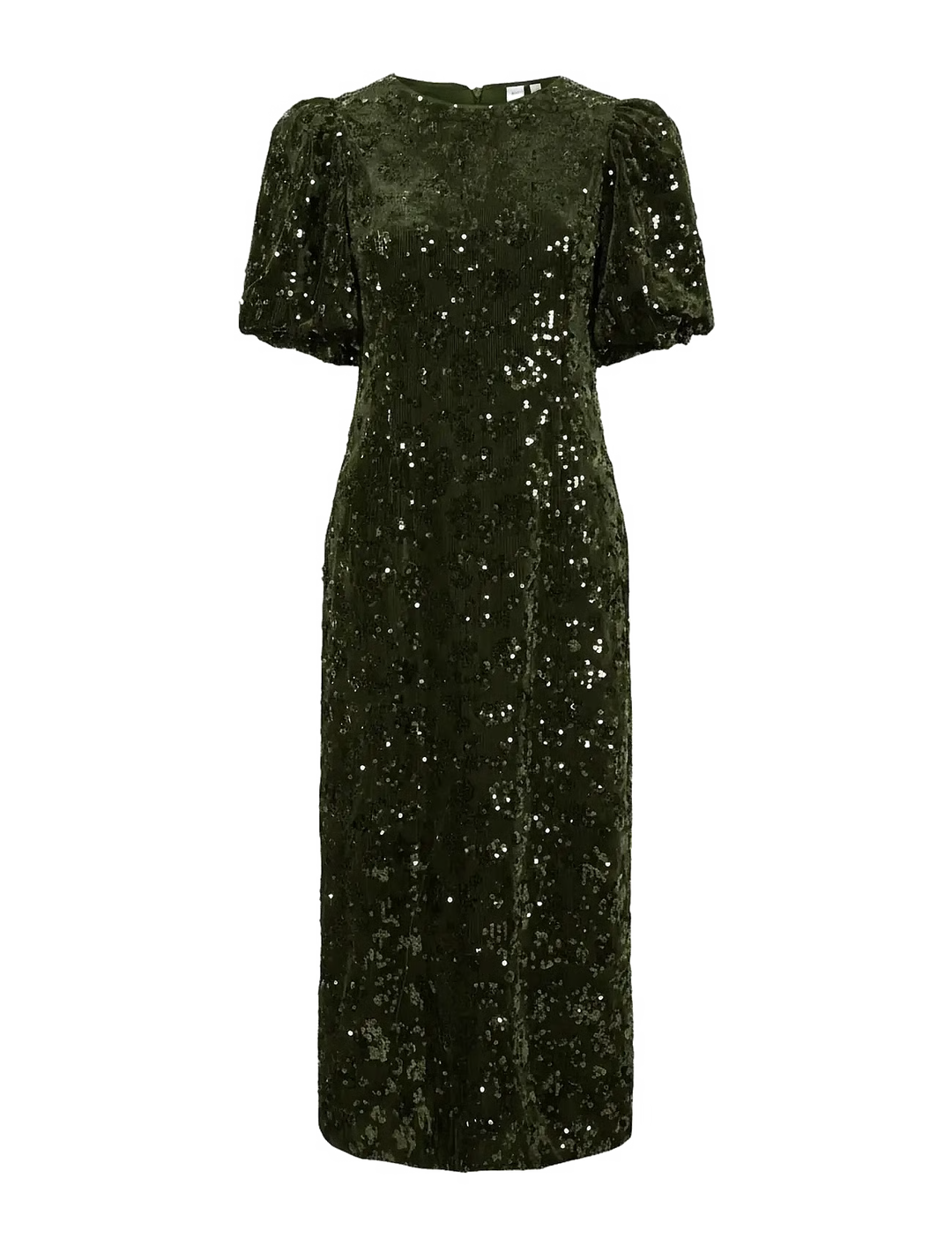 YAS - Yassofie 2/4 Sequin Midi Dress - 5117914 Chive Kjoler 