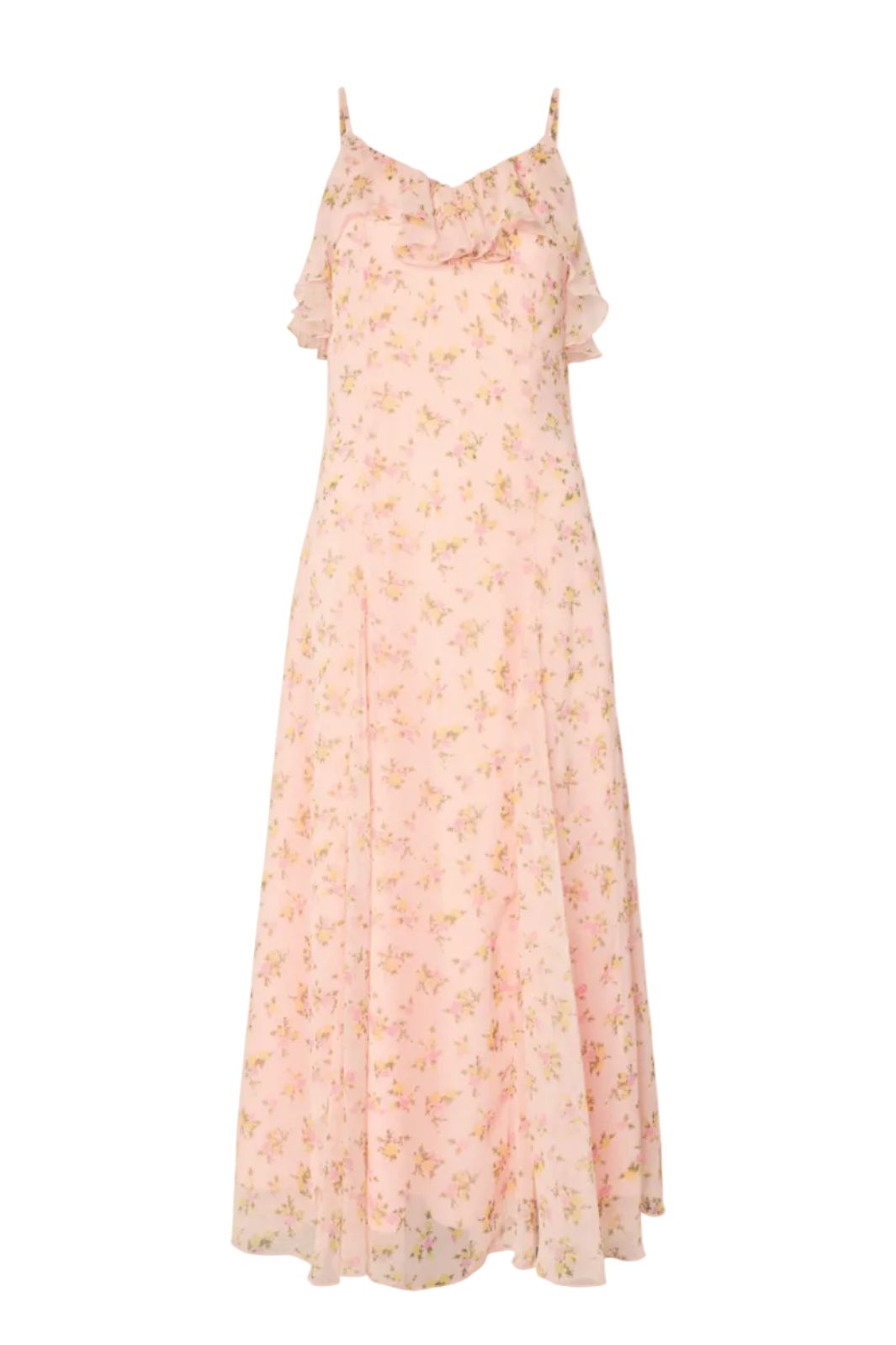 YAS - Yassoiree Strap Maxi Dress Bm - 4977236 Blushing Rose Soiree Aop Kjoler 